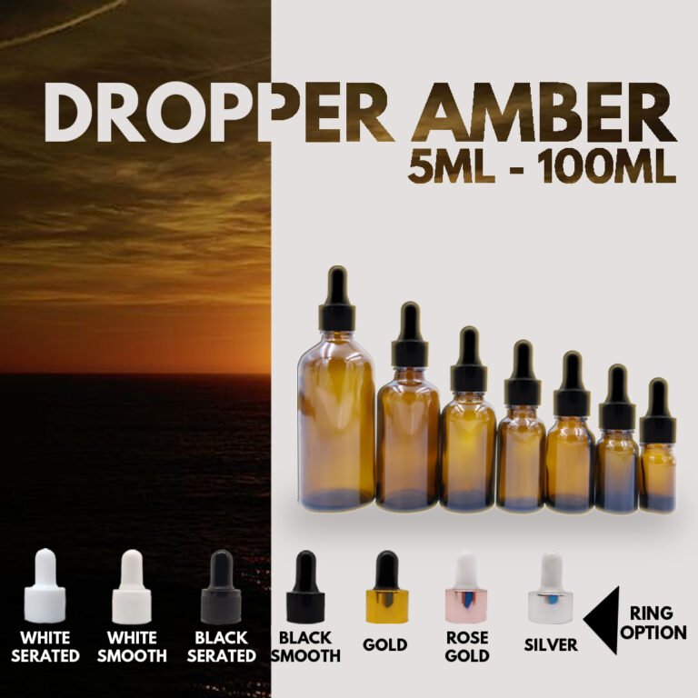 Dropper Amber 5ML – 100ML - Botolhotspot Pemborong Pengedar Botol Kosmetik